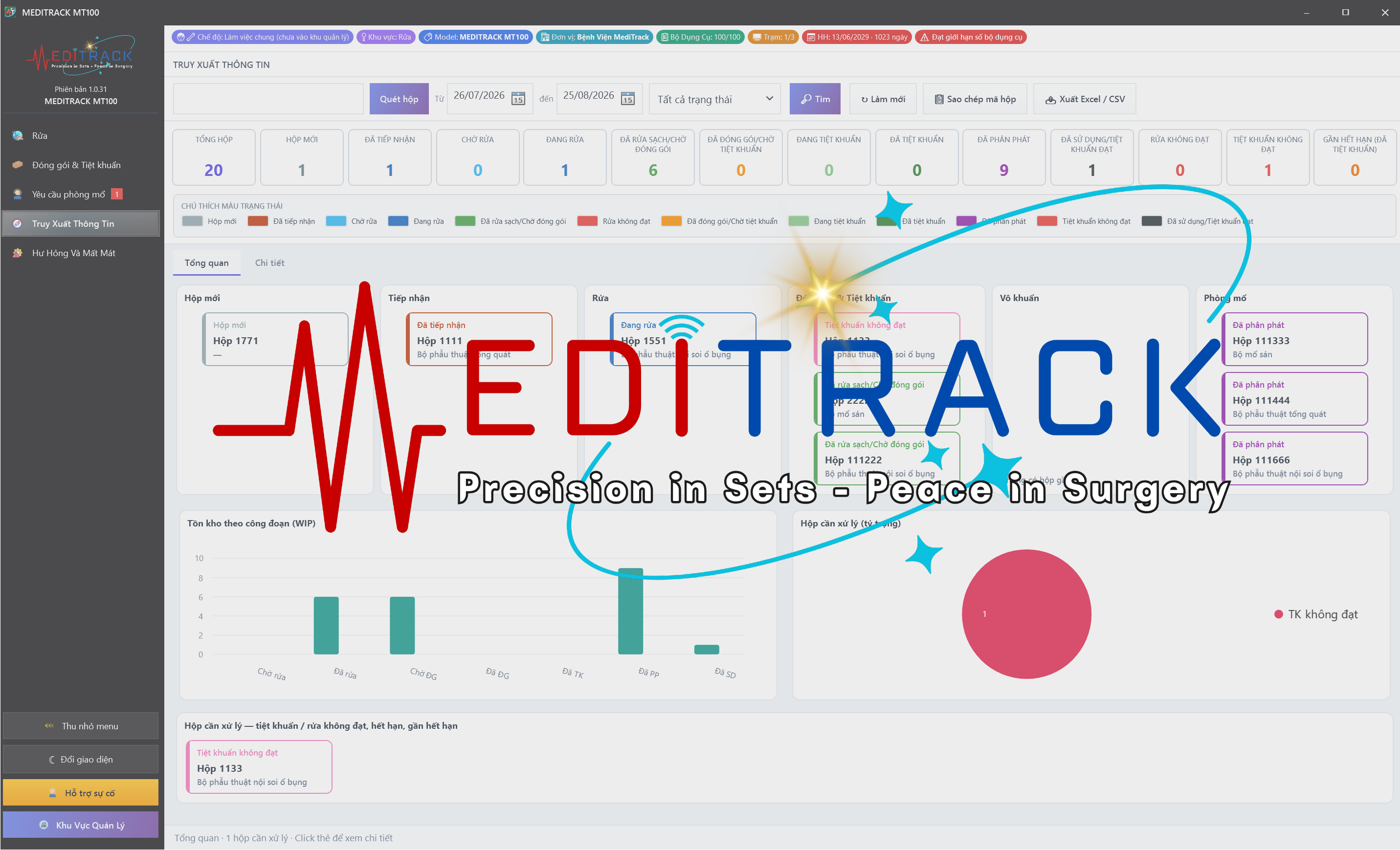 MediTrack – Quản lý bộ dụng cụ chuyên dụng